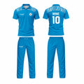 Custom Cricket Uniform Set – Blue Sublimated Jersey & Trousers