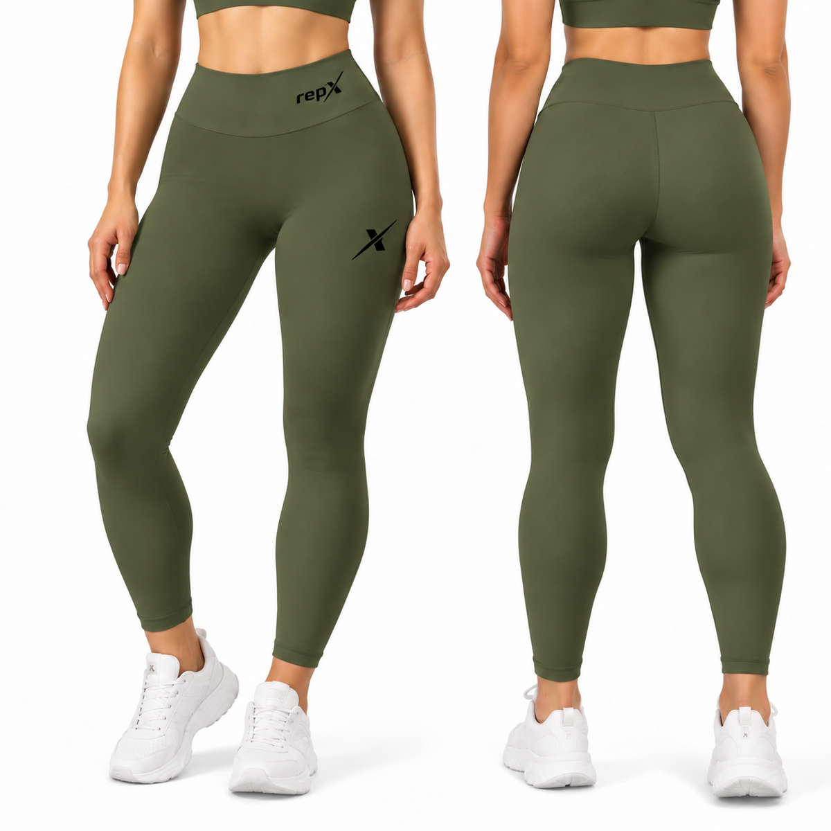 Repx Shaped Leggings - Olive Green
